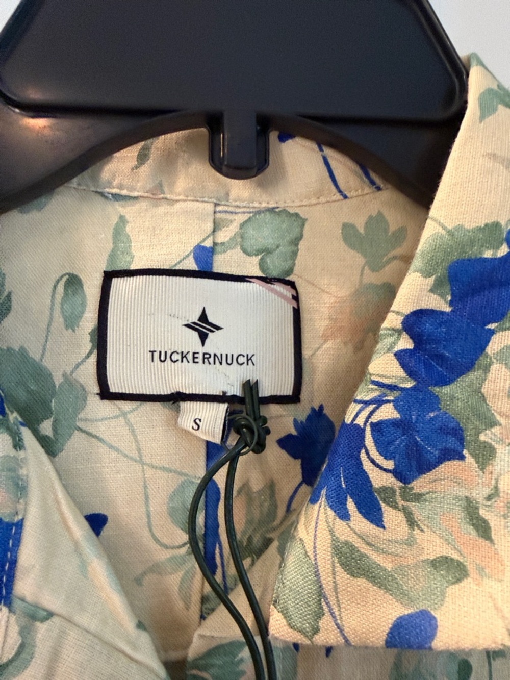 NWT Tuckernuck Blue Floral Sleeveless short Dress - Picture 2 of 3